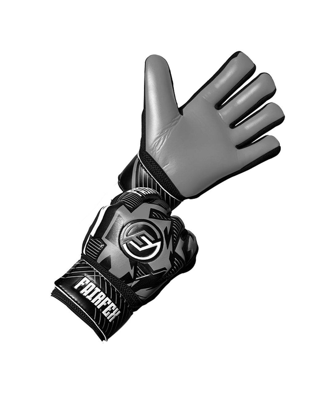 Football Goalkeeper Gloves (Size 6 - Gray)