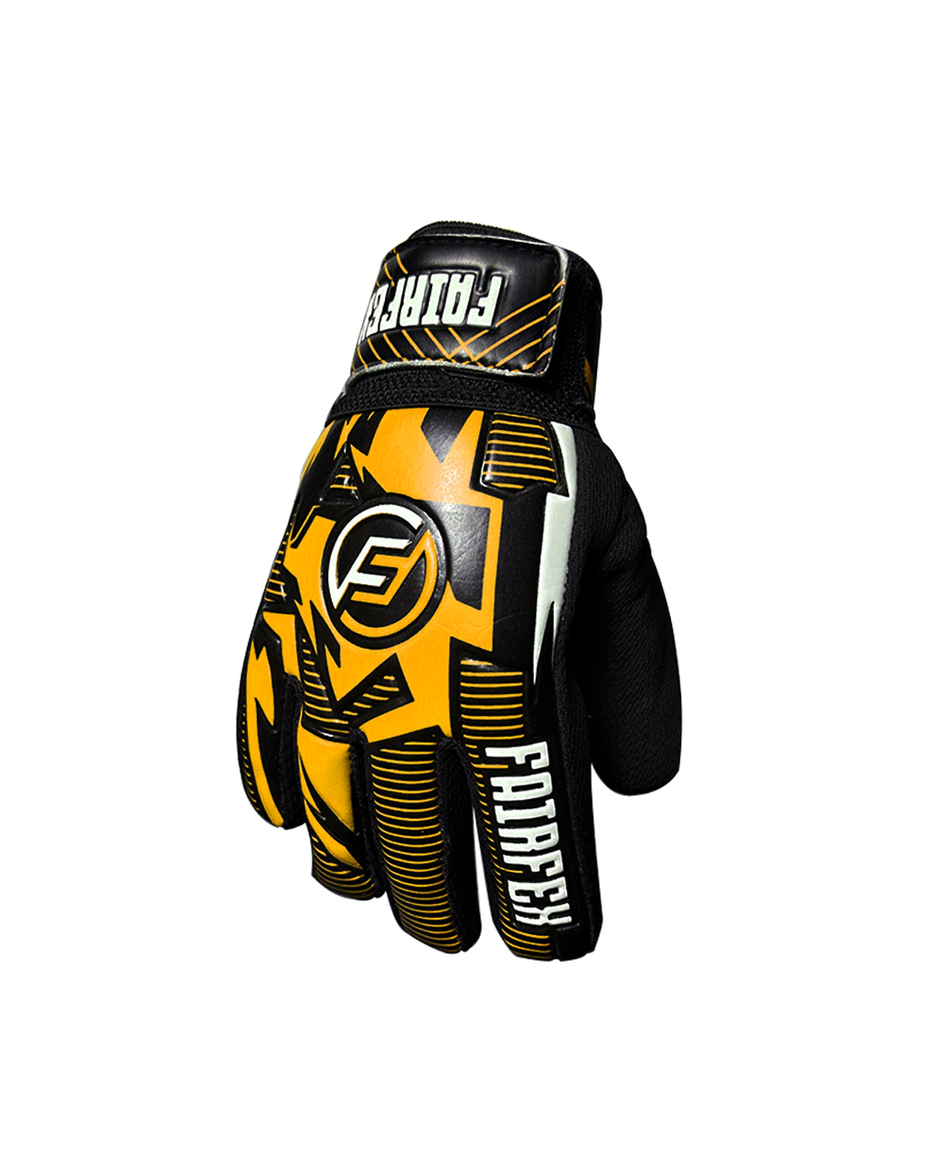 Football Goalkeeper Gloves (Size 5 - Orange)