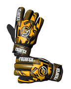 Football Goalkeeper Gloves (Size 5 - Orange)