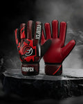 Football Goalkeeper Gloves (Size 8 - Red)