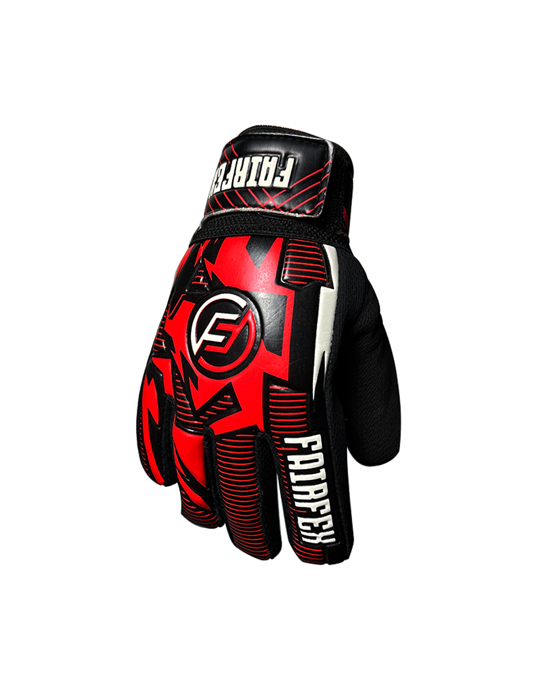 Football Goalkeeper Gloves (Size 8 - Red)