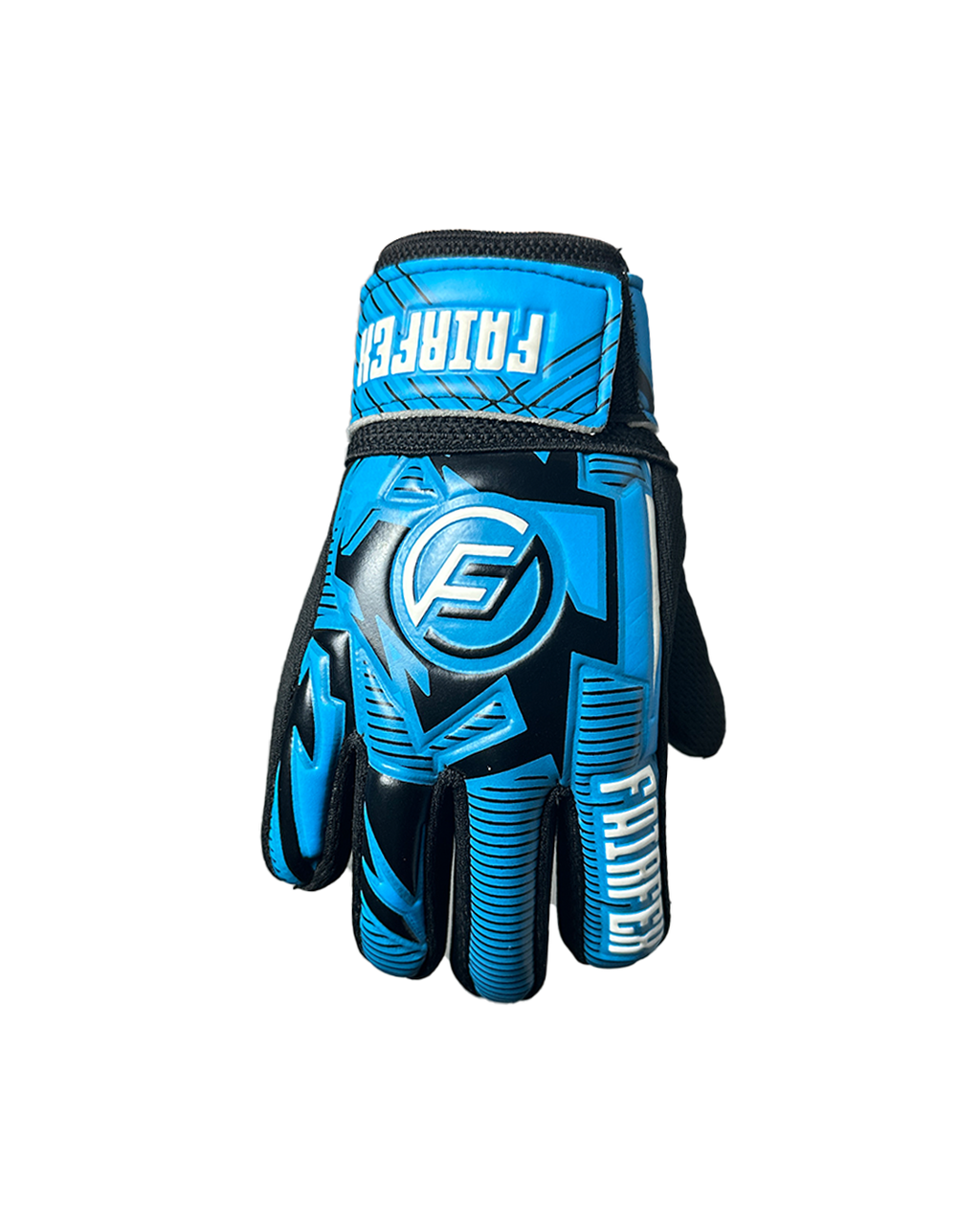 Football Goalkeeper Gloves (Size 4 - Blue)