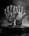 Football Goalkeeper Gloves (Size 6 - Gray)