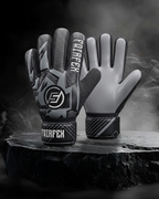 Football Goalkeeper Gloves (Size 6 - Gray)